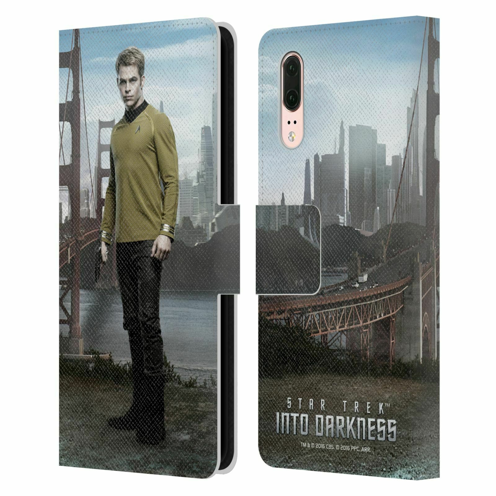

STAR TREK CHARACTERS INTO DARKNESS XII LEATHER BOOK CASE FOR HUAWEI PHONES