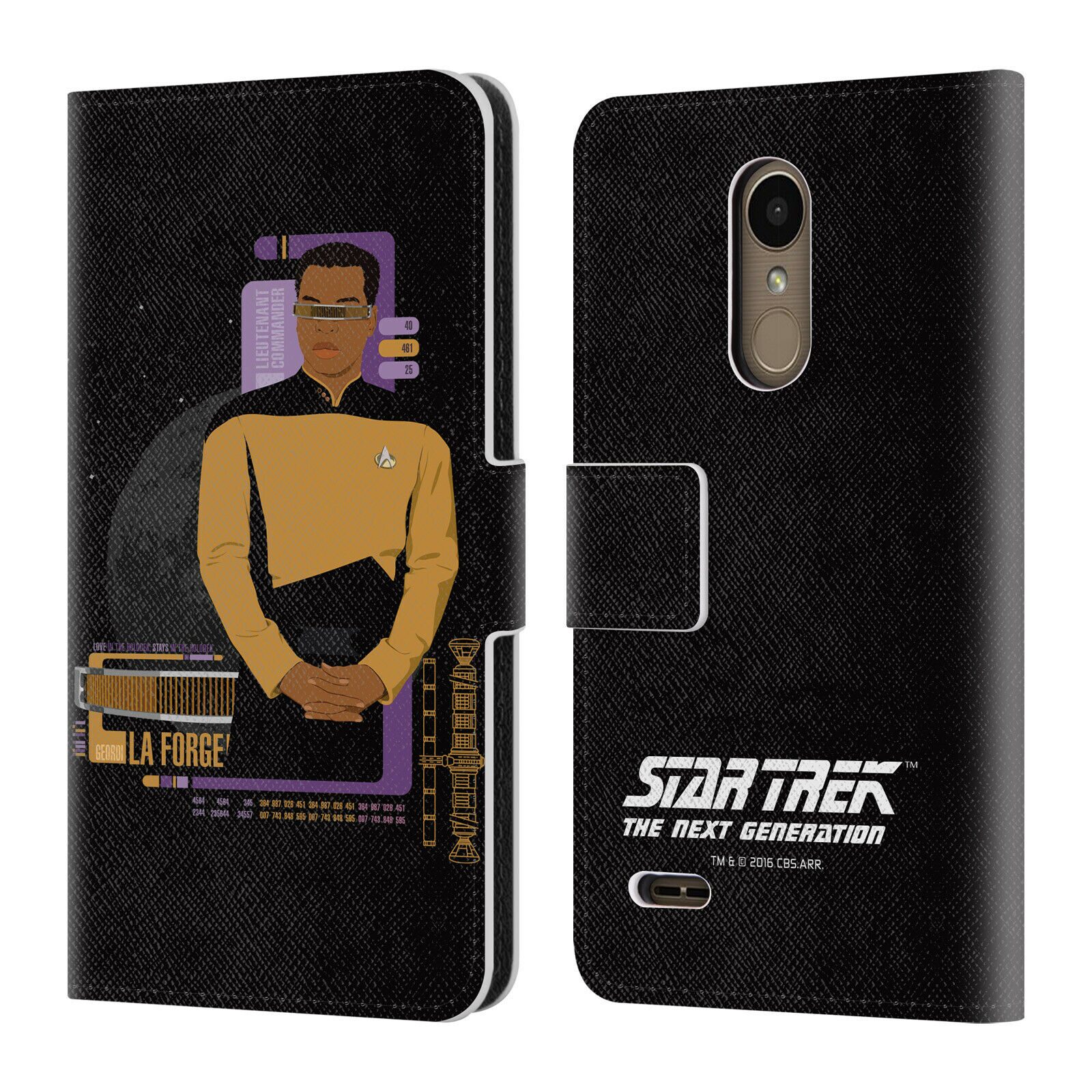 

STAR TREK ICONIC CHARACTERS TNG LEATHER BOOK WALLET CASE COVER FOR LG PHONES 1