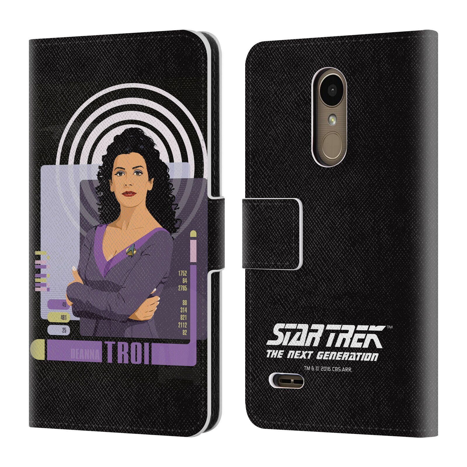 

STAR TREK ICONIC CHARACTERS TNG LEATHER BOOK WALLET CASE COVER FOR LG PHONES 1
