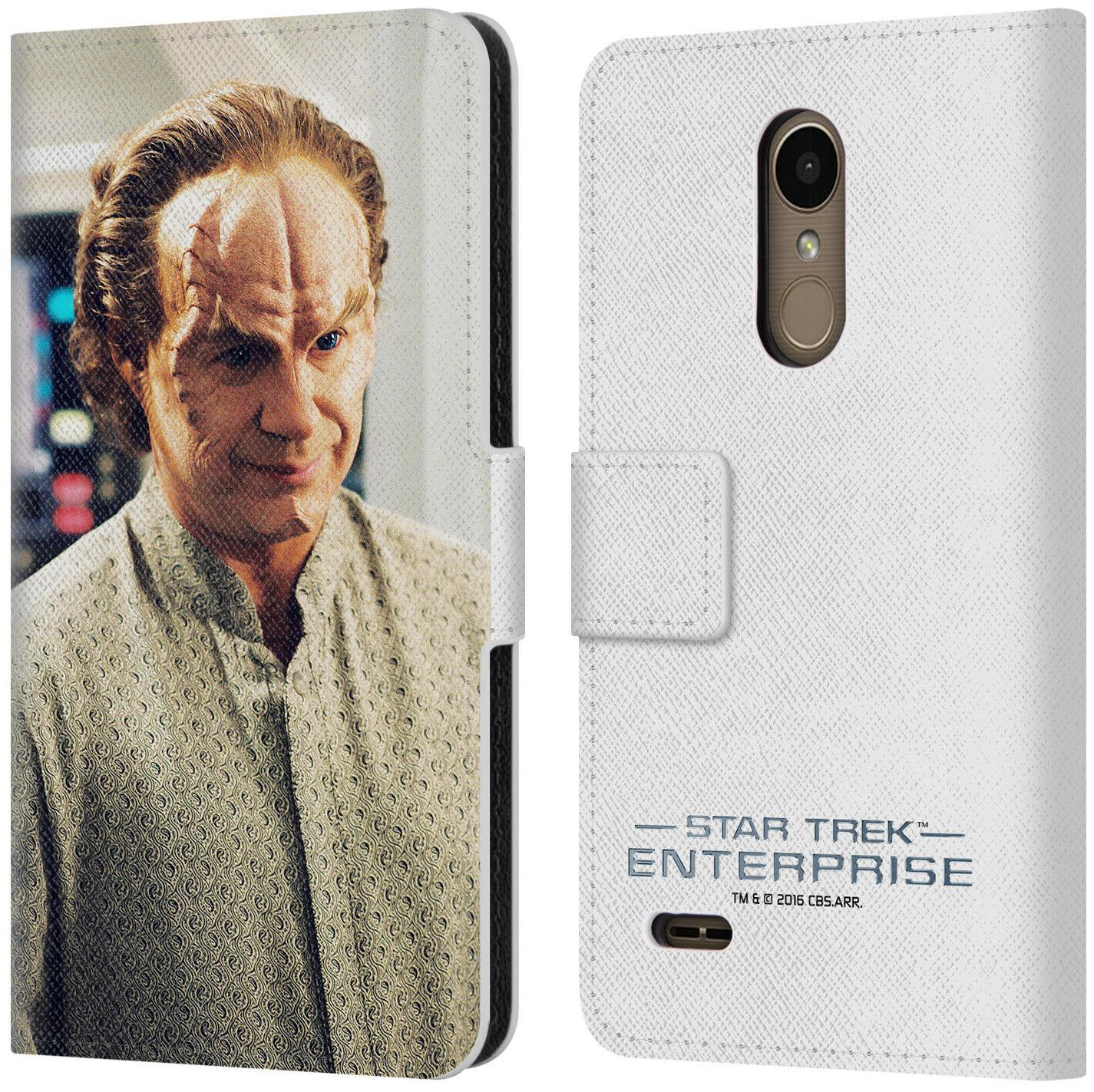 

STAR TREK ICONIC CHARACTERS ENT LEATHER BOOK WALLET CASE COVER FOR LG PHONES 1