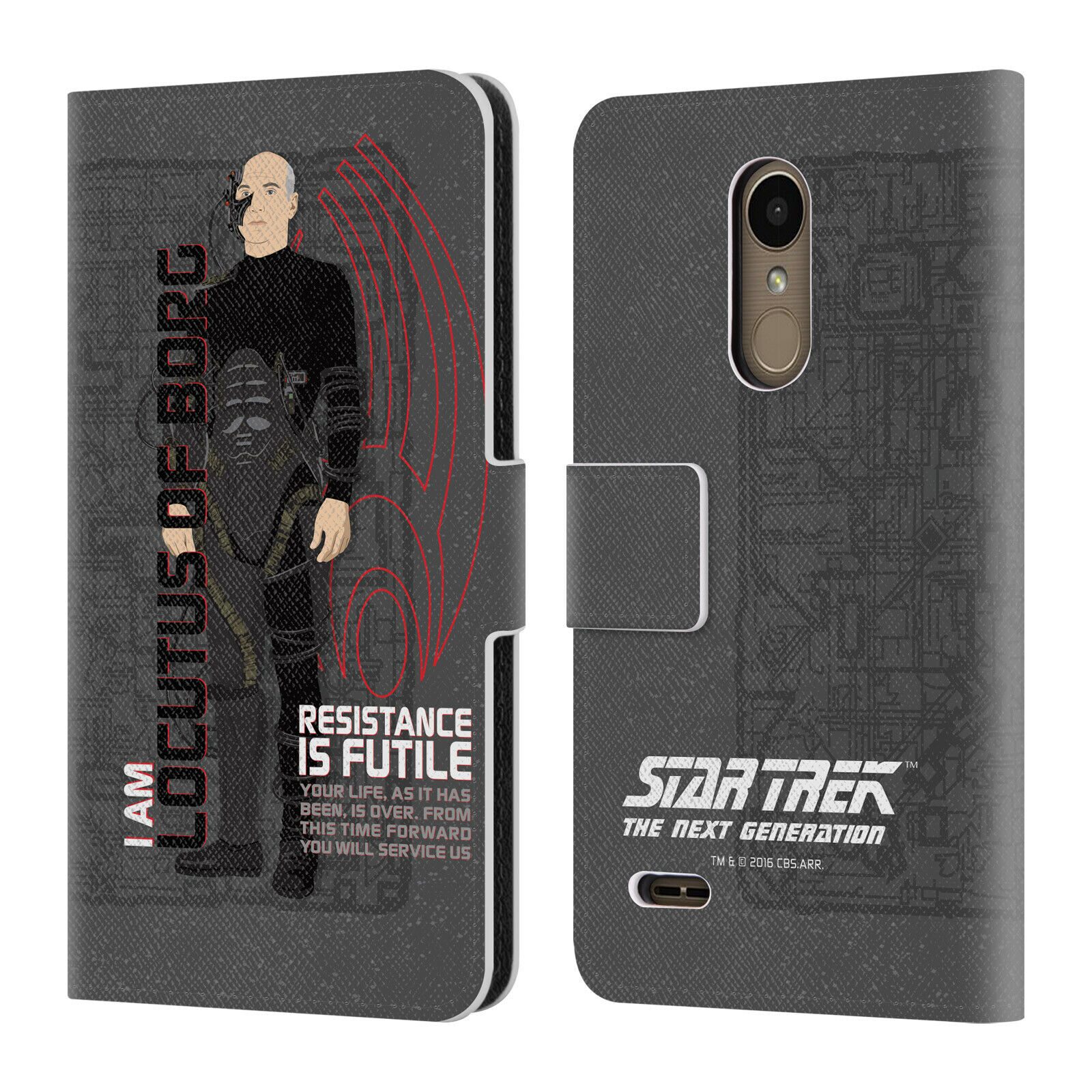 

STAR TREK ICONIC CHARACTERS TNG LEATHER BOOK WALLET CASE COVER FOR LG PHONES 1