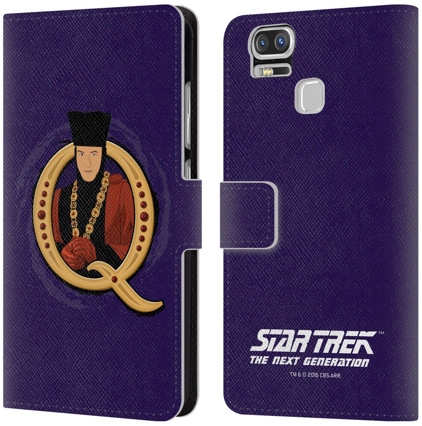 

STAR TREK ICONIC CHARACTERS TNG LEATHER BOOK WALLET CASE FOR ASUS ZENFONE PHONES