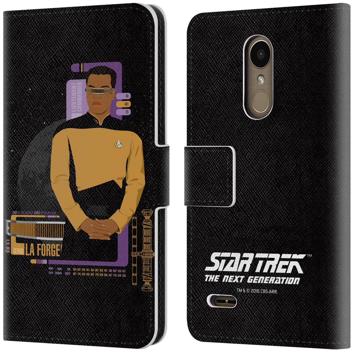 

STAR TREK ICONIC CHARACTERS TNG LEATHER BOOK WALLET CASE COVER FOR LG PHONES 1