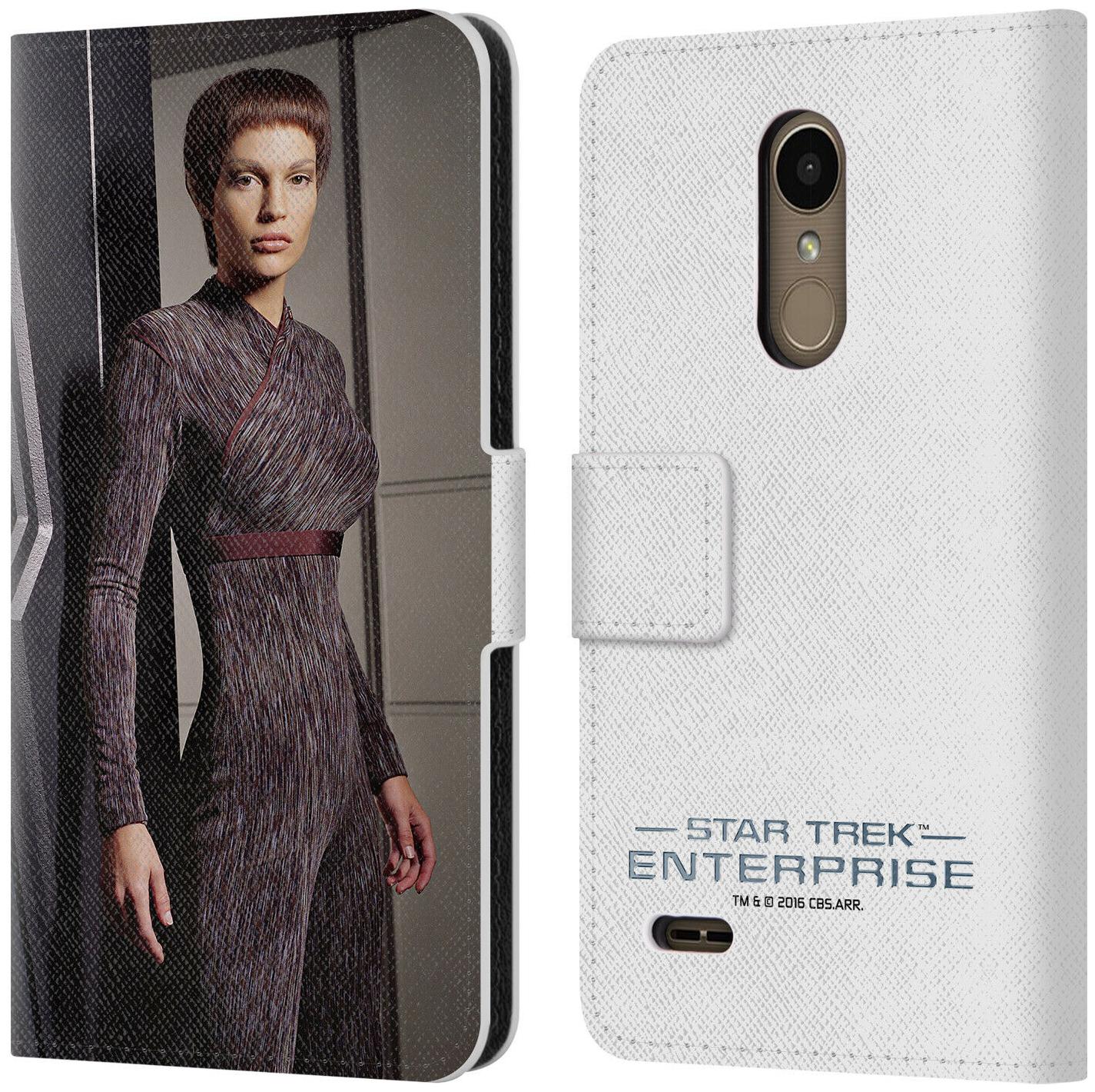 

STAR TREK ICONIC CHARACTERS ENT LEATHER BOOK WALLET CASE COVER FOR LG PHONES 1