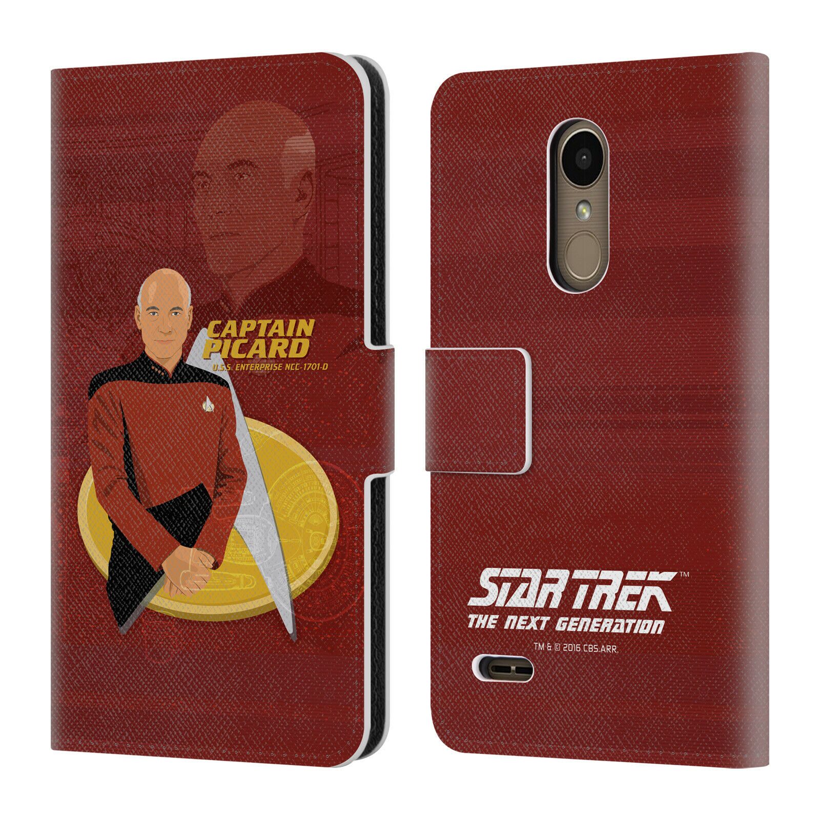 

STAR TREK ICONIC CHARACTERS TNG LEATHER BOOK WALLET CASE COVER FOR LG PHONES 1