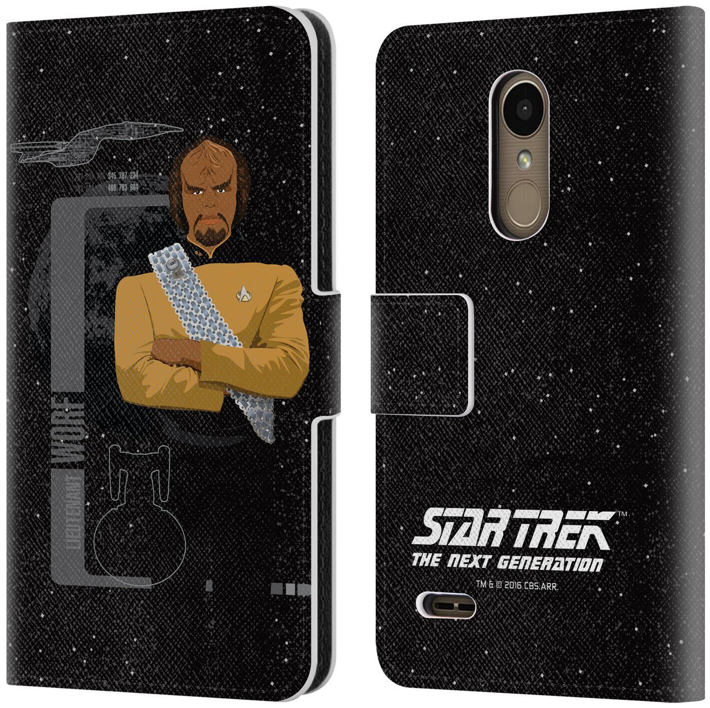 

STAR TREK ICONIC CHARACTERS TNG LEATHER BOOK WALLET CASE COVER FOR LG PHONES 1