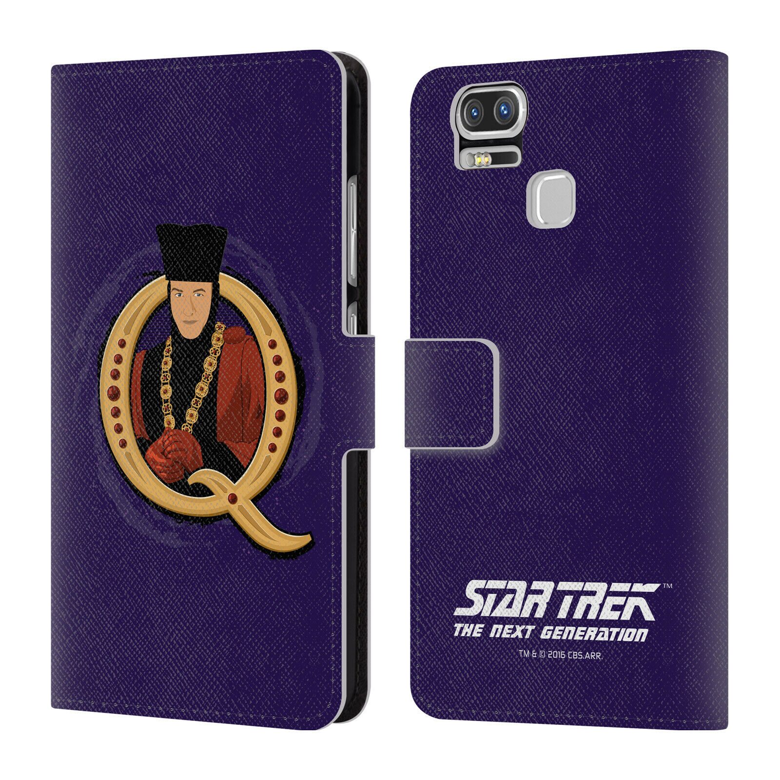 

STAR TREK ICONIC CHARACTERS TNG LEATHER BOOK WALLET CASE FOR ASUS ZENFONE PHONES