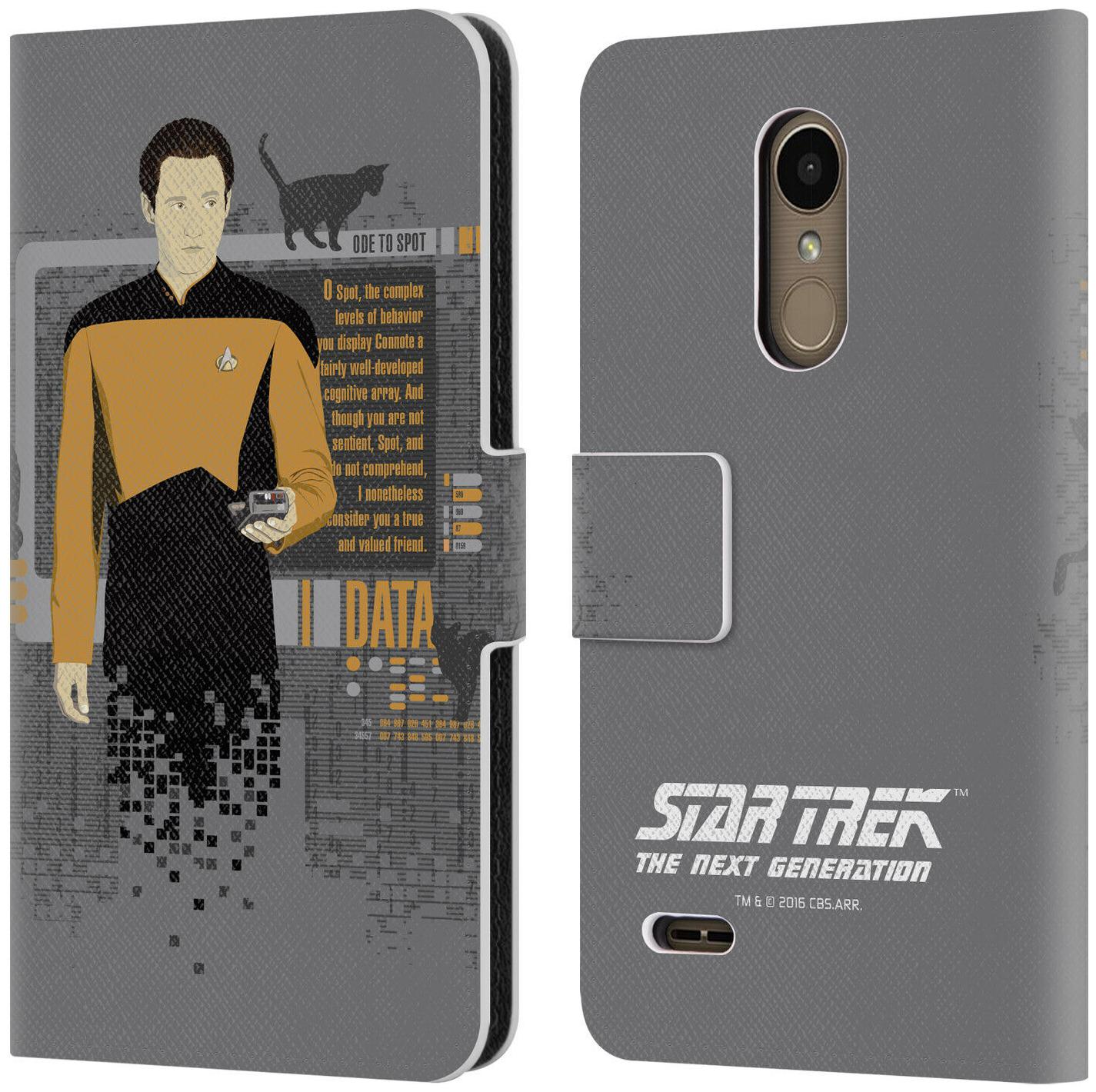

STAR TREK ICONIC CHARACTERS TNG LEATHER BOOK WALLET CASE COVER FOR LG PHONES 1
