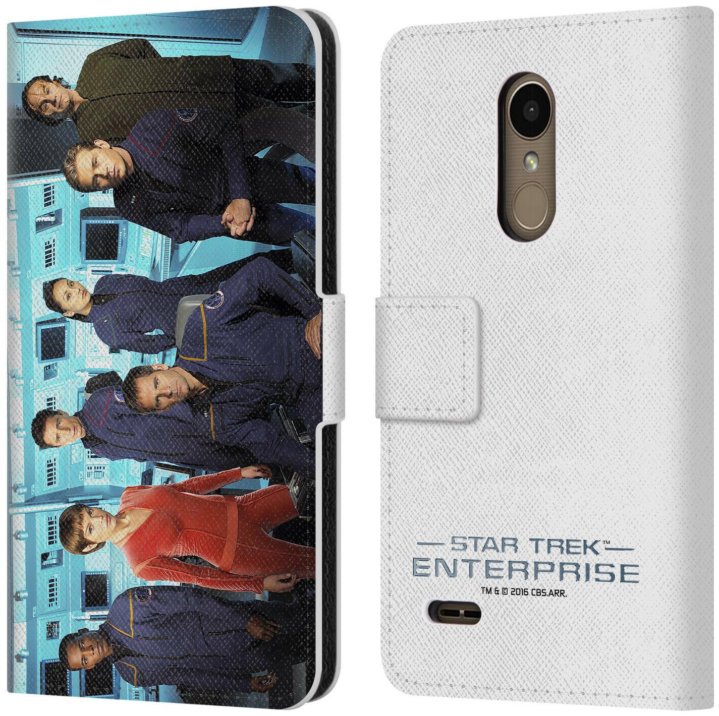 

STAR TREK ICONIC CHARACTERS ENT LEATHER BOOK WALLET CASE COVER FOR LG PHONES 1