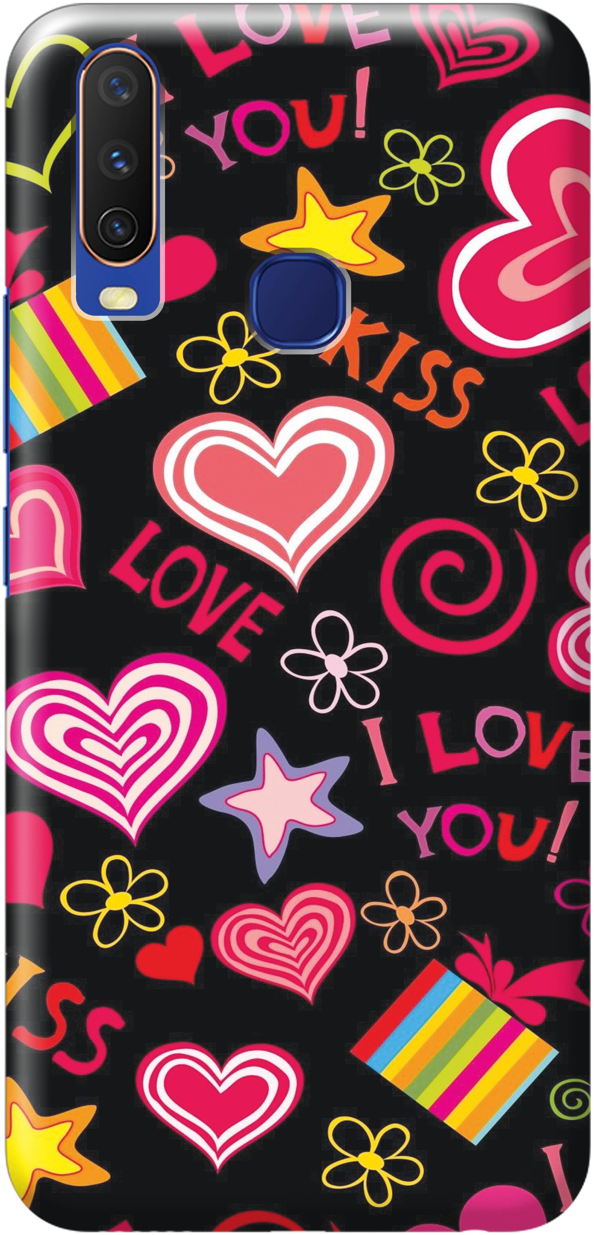 

SUARD Plastic Back Cover For Vivo Y12 ( Multi )
