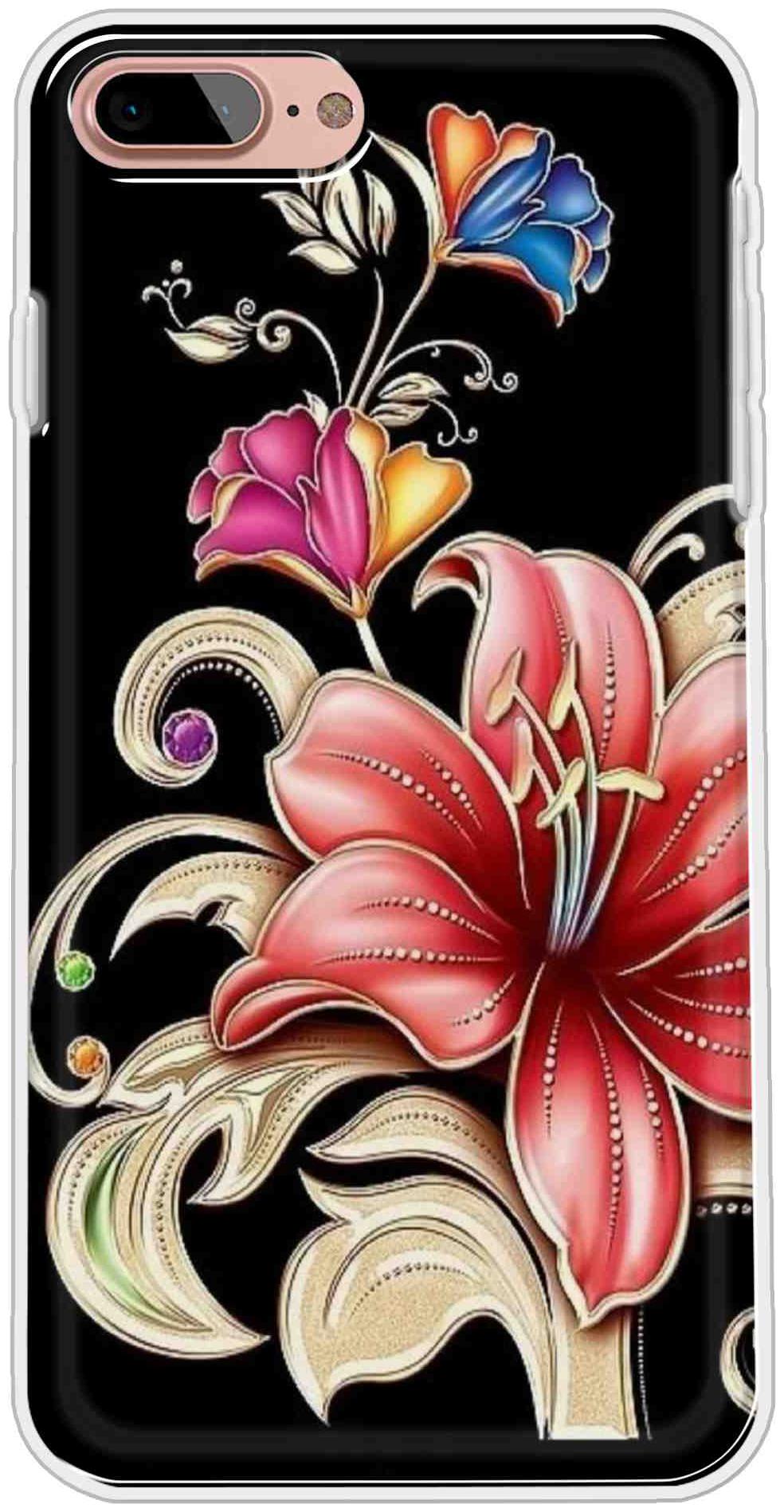 

SVISINDIA Silicone Back Cover For Apple iPhone 7 Plus ( Multi )