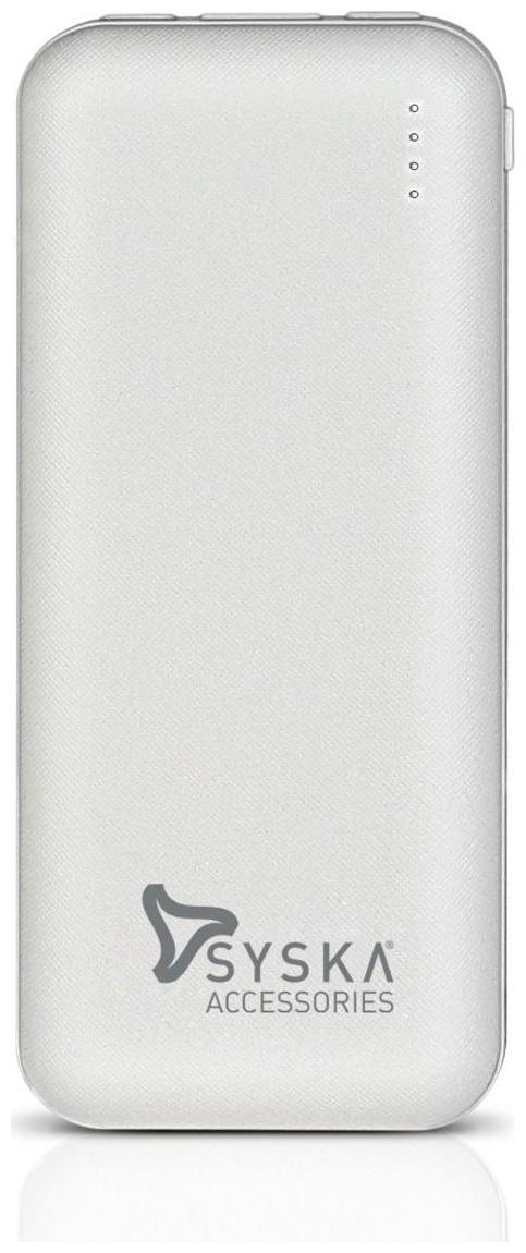 

Syska 10000 mAh Portable Power Bank - White