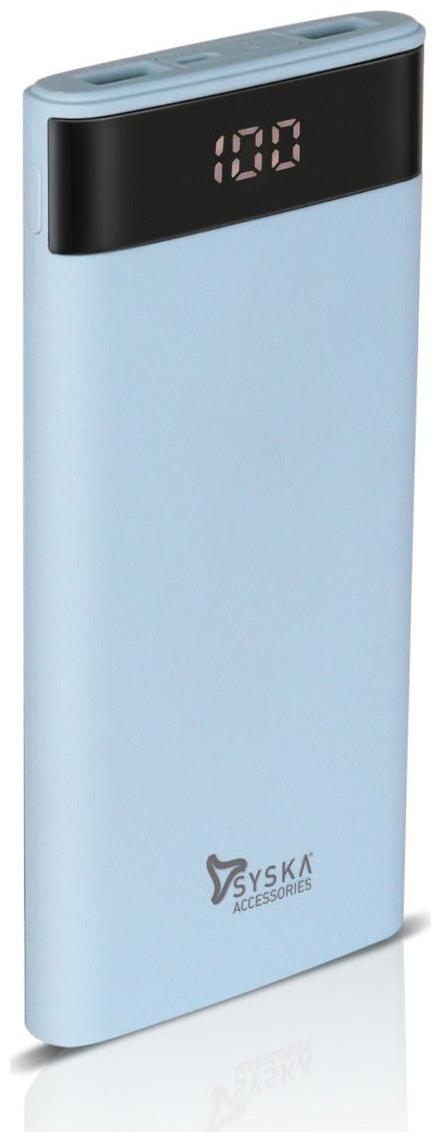 

Syska P1003-BL 10000 mAh Portable Power Bank - Blue