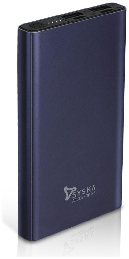 

Syska P1023J-BL 10000 mAh Portable Power Bank - Blue