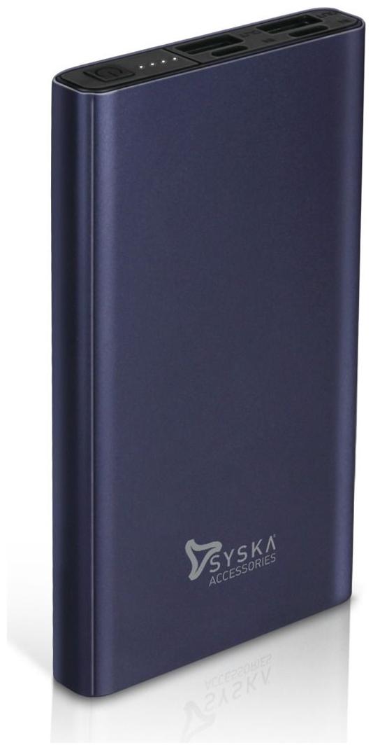 

Syska P1023J-BL 10000 mAh Portable Power Bank - Blue