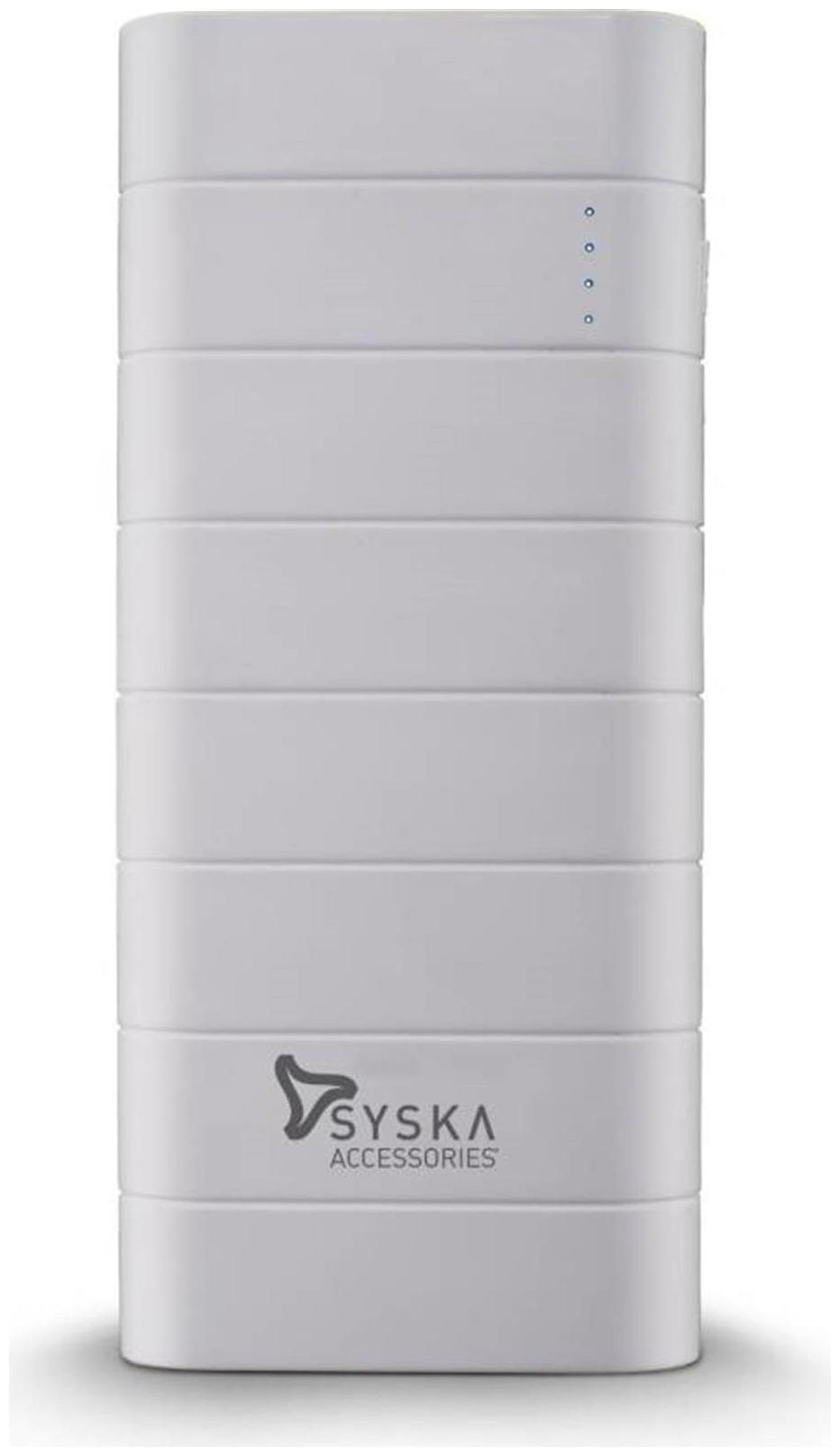 

Syska Power Boost100 10000 mAh Power Bank - White