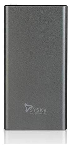 

Syska P1023-GY 10000 mAh Portable Fast Charging Power Bank - Grey
