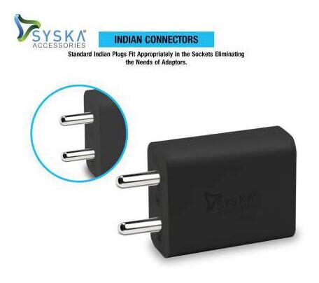 

Syska Wall Charger - 2 USB Ports