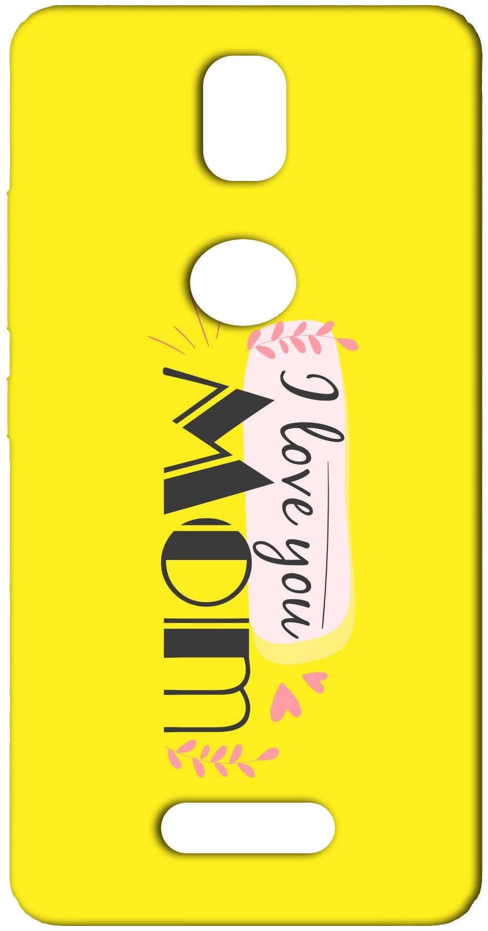 

Ncasaler Silicon Printed Back Cover For Gionee P7 Max Yellow Mom Dad Quoto