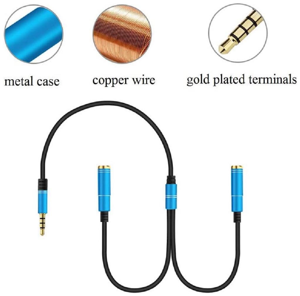 

Tech-X Headphone Splitter 3 5 mm Cable ( 0 2 m Multi )