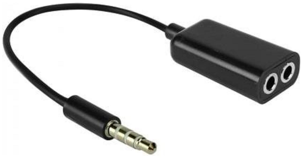 

Tech-X 3 5mm Audio Jack Stereo Y Splitter Dual Multi Earphone Headphone Connector Adapter Cable for All Smartphones Leptop and Tablets (BLACK)