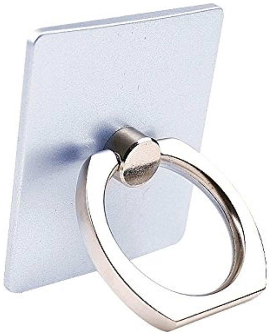 

Tech-X 360 Degree Rotating Finger Ring Holder Stand for Mobile Phones Tablets( Silver Colors )