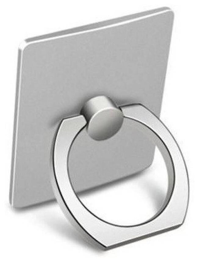 

Techvik Universal 360 Rotating Silver Metal Ring Mobile Holder