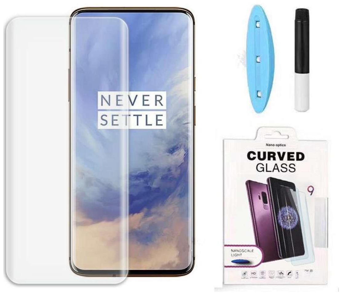 

Tempered Glass for OnePlus 7T Full Edge to Edge UV Screen Protector with Easy Installation Kit for OnePlus 7T