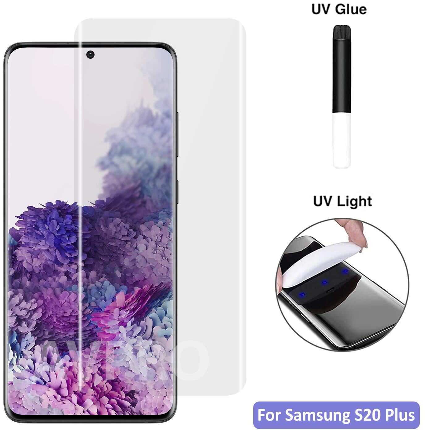 

Tempered Glass Guard for Samsung Galaxy S20 Plus with Installation Kit (Edge to Edge Full Screen Coverage) (Transparent)