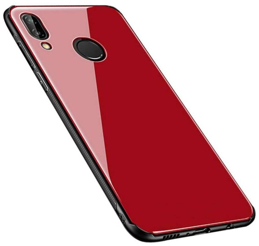 

Gohaps Glass Back Cover For Samsung Galaxy A10 ( Red )
