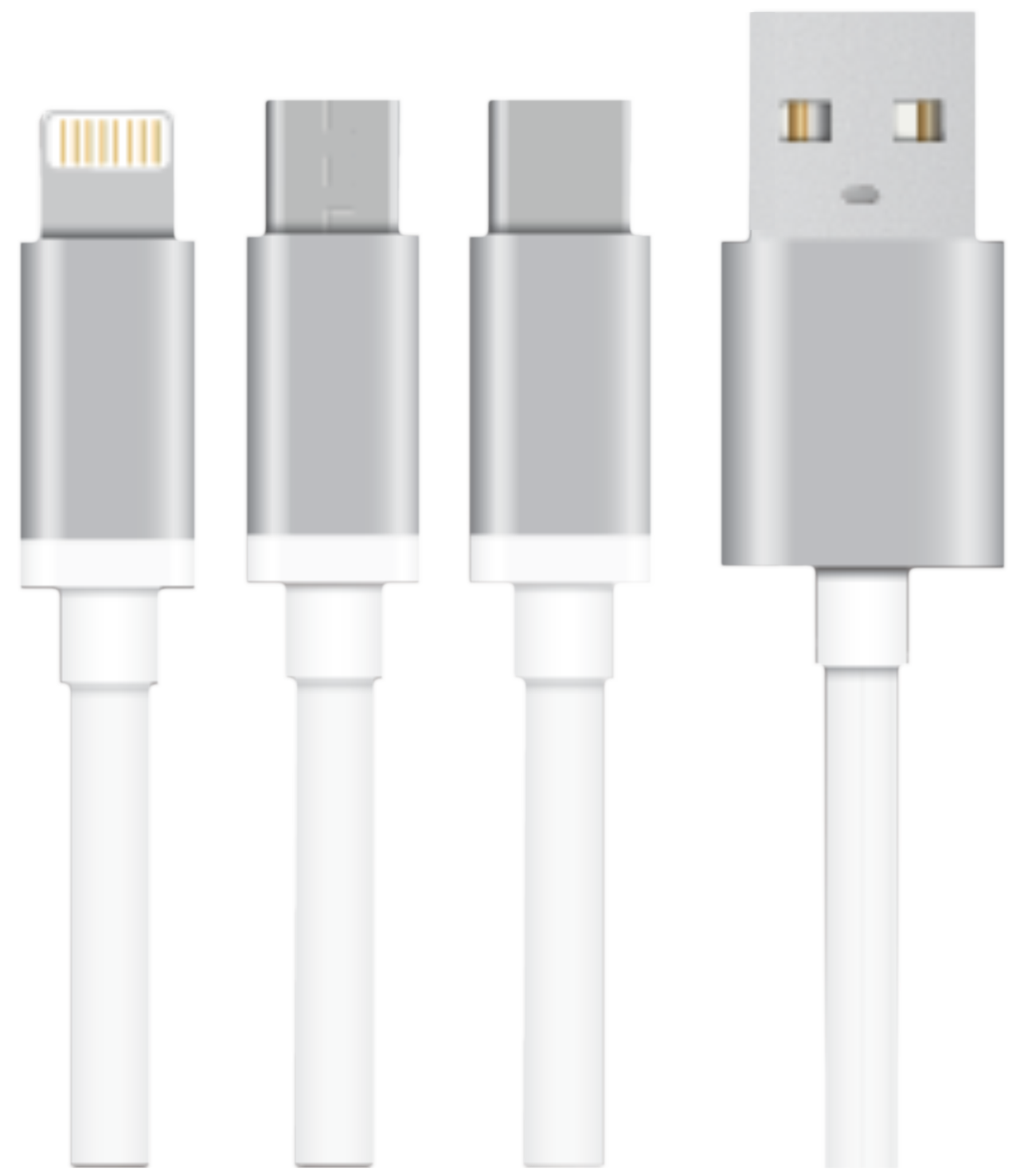 

Tessco Data Charging 3 in 1 (Lightning Micro USB Type-C) Cable ( 1 m Assorted )