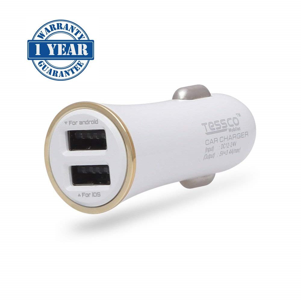 

CAPNICKS 3 4 A Fast Charging Car Charger - 2 USB Ports