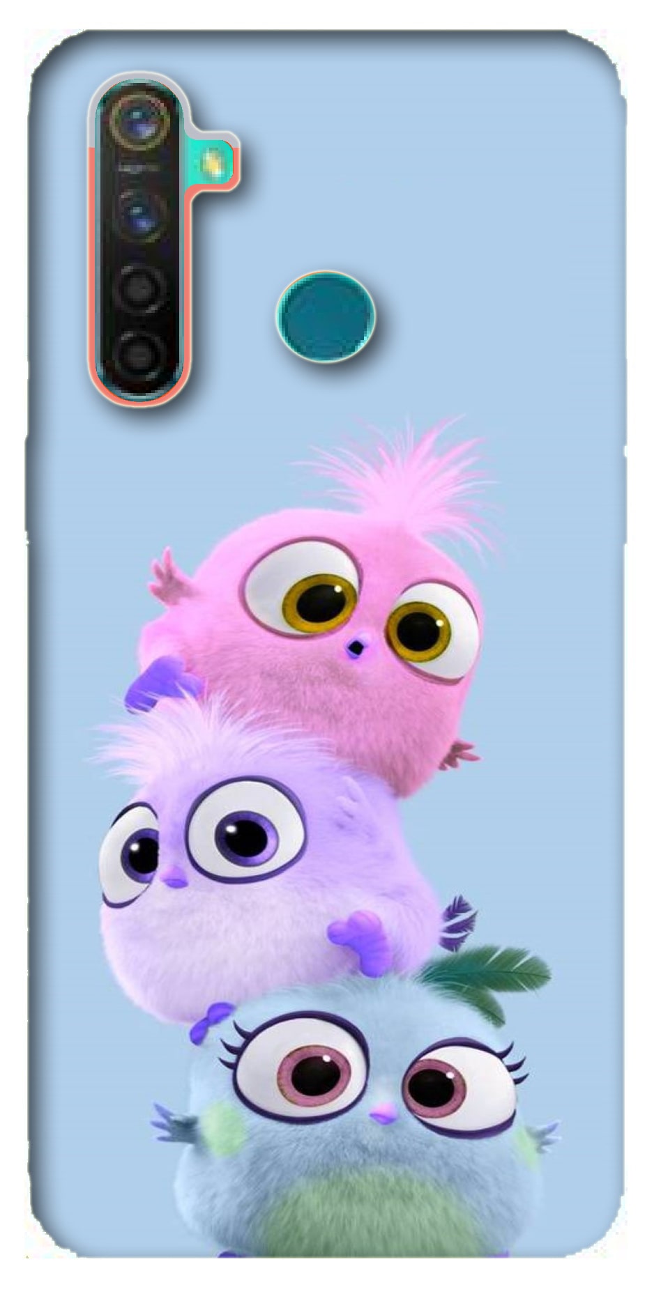 

The Wide Store Silicone Back Cover For Realme 5 Pro ( Multi )