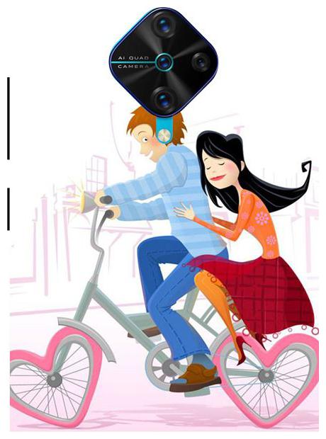 

TOLU SHAPES Silicone Back Cover For Vivo S1 Pro ( Multi )