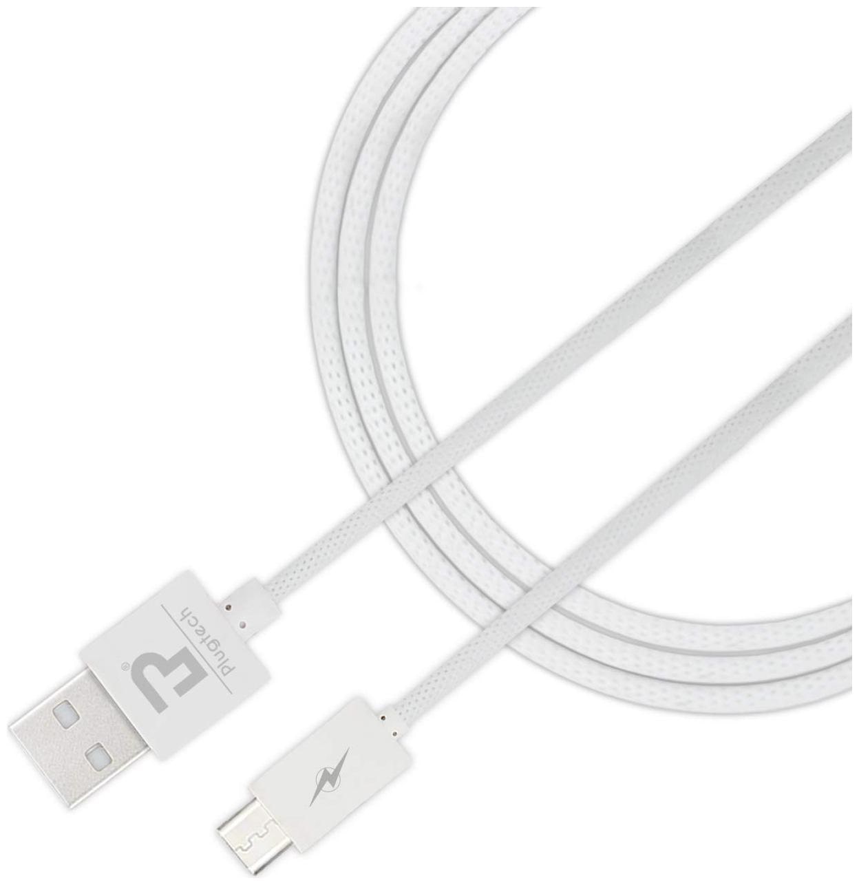 

PLUGTECH Data Charging Micro USB Cable ( 1 m White )