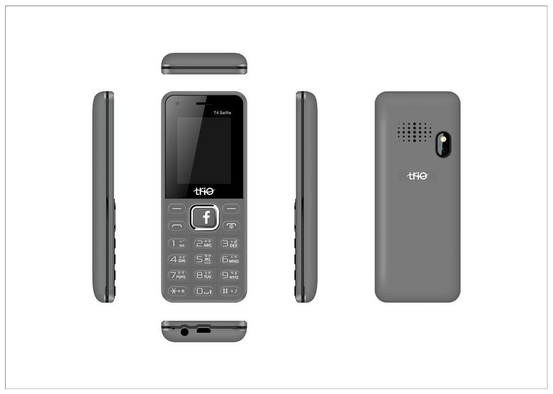 

Trio T4 Selfie Dual Sim Black Grey