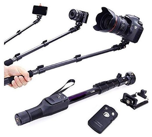 

Tripods Monopods Selfie Sticks ( YT-1288 Professional Monopod Selfie Stick with Bluetooth Shutter) BY TSV