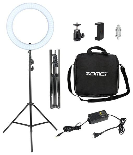 

TSV 14 inches Big Selfie Ring Light with Tripod Stand Flexible Phone Holder for Live Stream Makeup Tiktok Musically