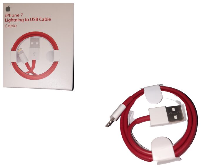 

TSV Lightning Cable Data Charging 8 Pin (Lightning) Cable ( 1 m Red )