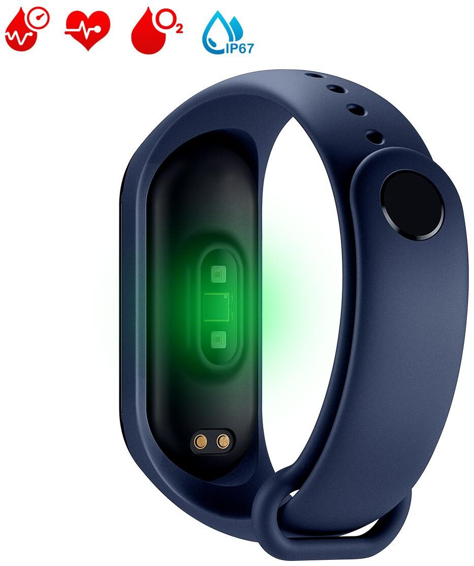 

TSV M4 Fitness Tracker Heart Rate Monitoring Compatible With Samsung Devices