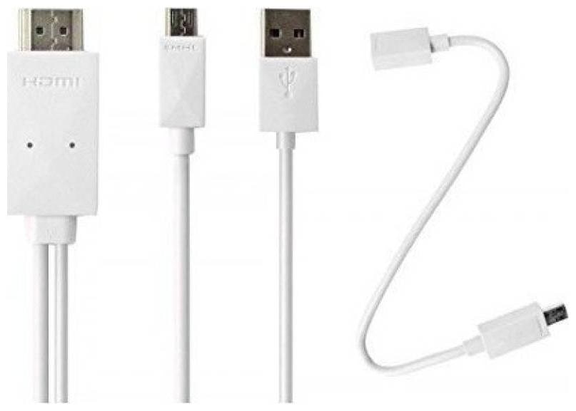 

TSV MHL to HDMI Micro 1080P HD TV Cable Adapter Support for Smartphones (Assorted Colour)