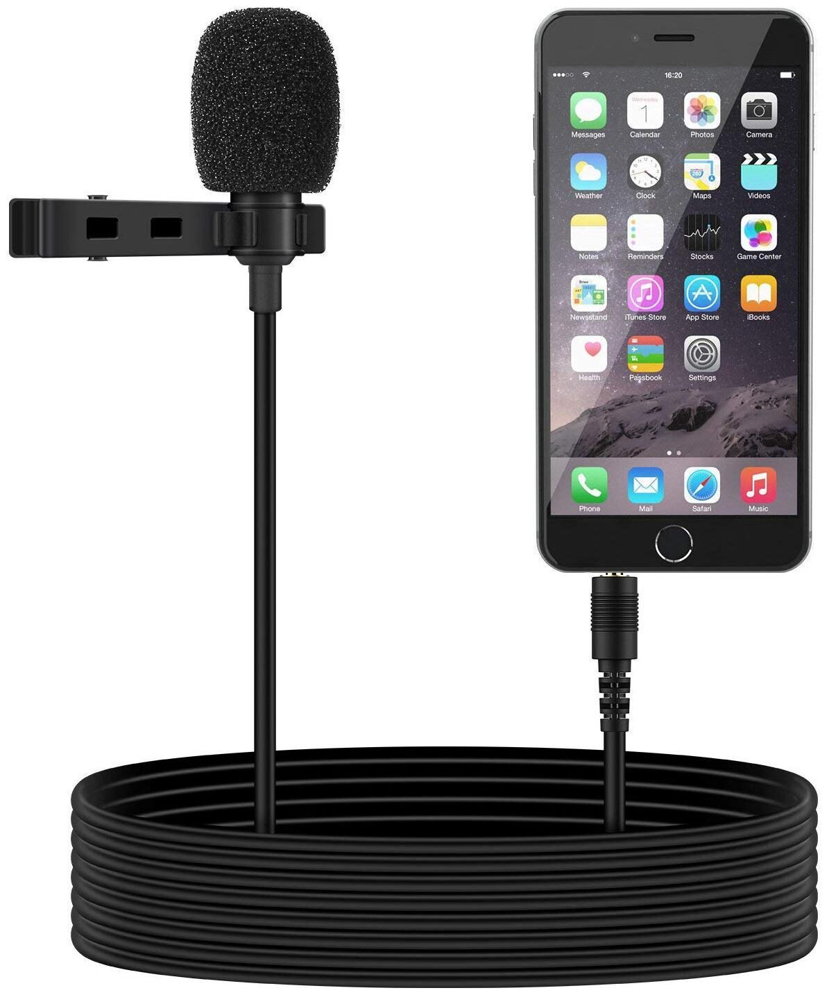 

TSV Microphone Hands Free Mini Clip On Lapel Mic With 3 5mm Jack For Cameras Recorders Compatible With All Smartphones