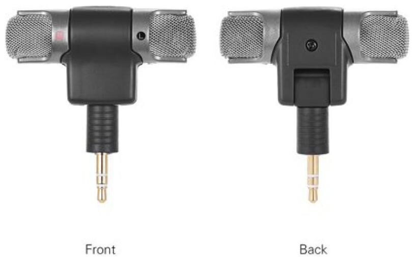 

TSV Mini High Quality Microphone with 3 5 mm Jack for All iOS Android Devices - Black