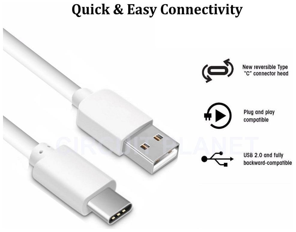 

S4 Data Charging Type-C Cable ( 1-1 5m White )