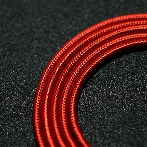 

Type c reversible 1 2 meter long nylon braided fast charging data cable - aluminum connector support for Samrt Phone and Android device (Red)