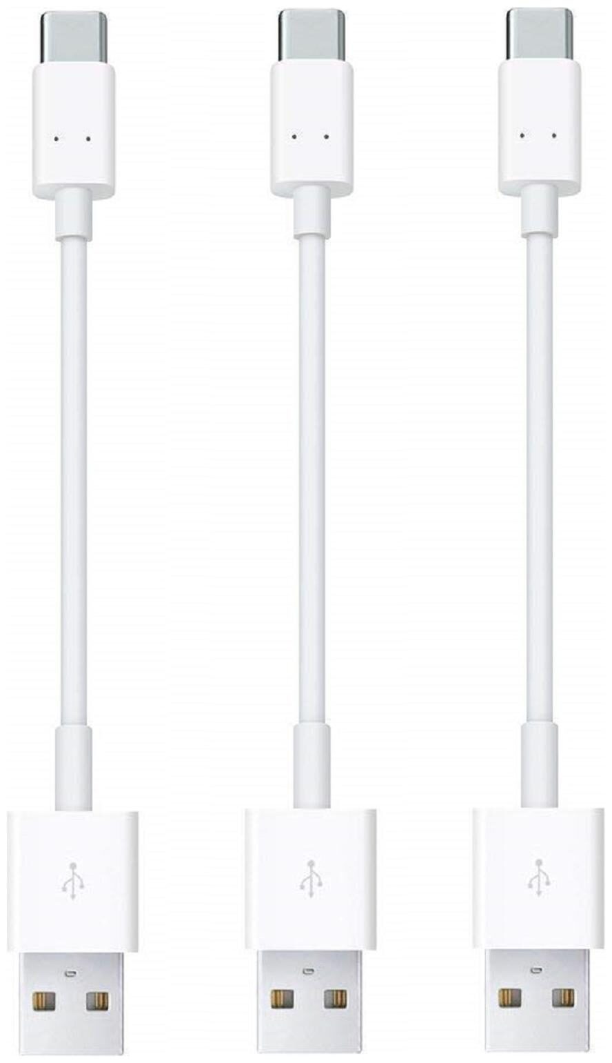 

Type-C Short Length Power Bank Fast Charging Data Sync Cable 10 cm (Pack of 3) By Tech-X