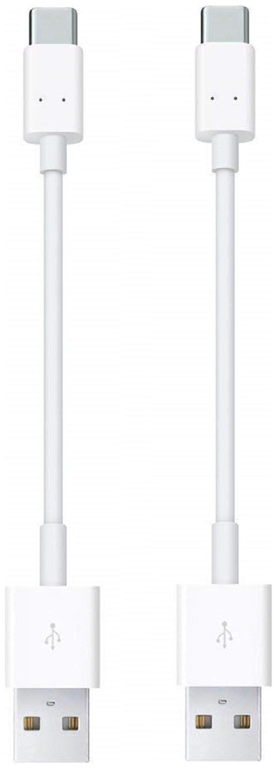 

Type-C Short Length Power Bank Fast Charging Data Sync Cable 10 cm(Pack of 2) By Tech-X