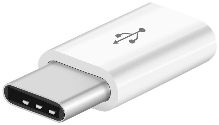 

Type-C to Micro USB adapter For Smartphones And Other Type-C OTG supported Devices By Tech-X (White)