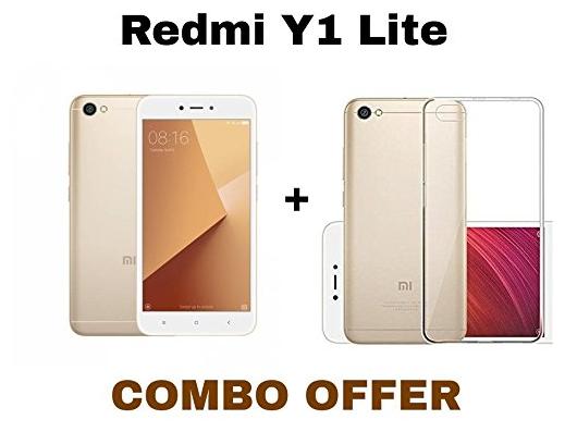 

Redmi 1 lite Combo Transparent silicon back cover TEMPERED GLASS for Redmi 1 lite