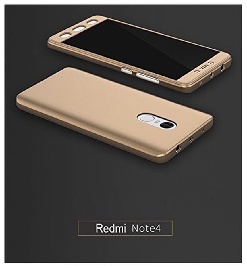 

ultimate collection redmi note 4 (ipaky style ) 360 degree back cover redmi note 4 gold